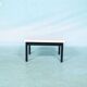 80s Memphis style coffee table, black and white side table.