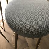 Lot de 4 tabourets de bar Vintage italien année 50-60 style mid-century