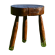 Ancient tripod brutalist stool