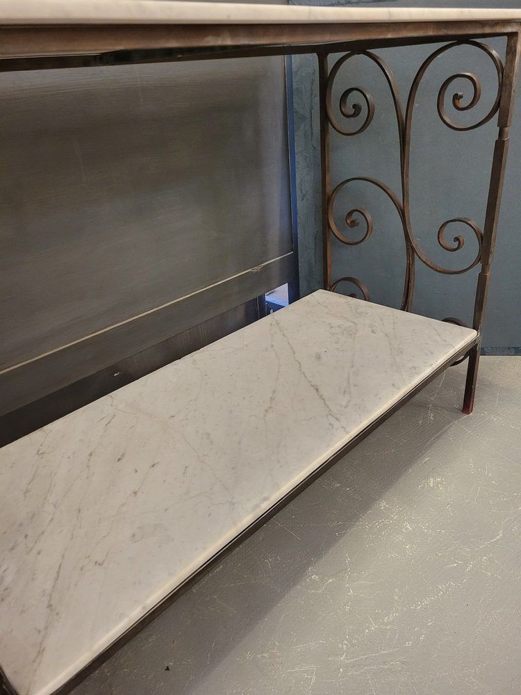 Console ou Etagère en fer forgé
