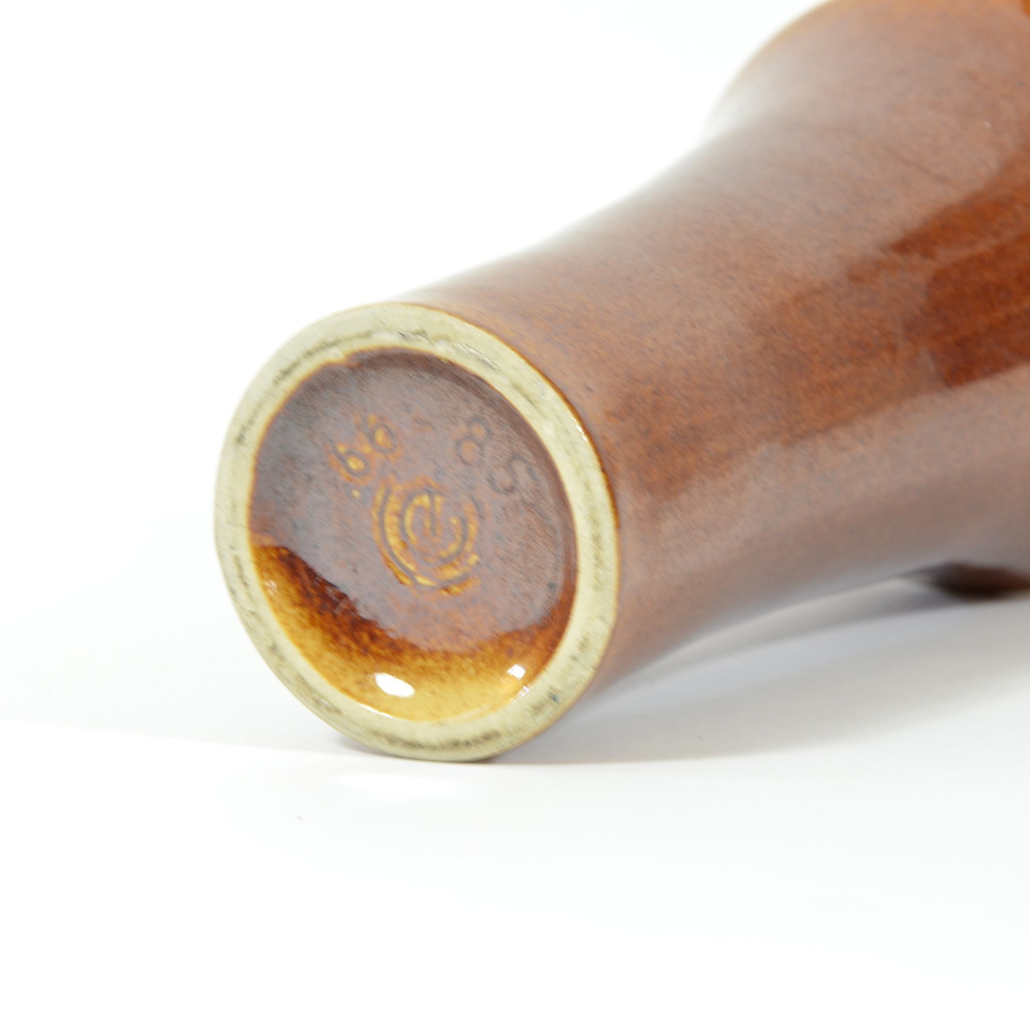 1970s ceramic brown vase