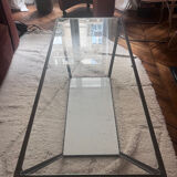 Table basse verre et marbre