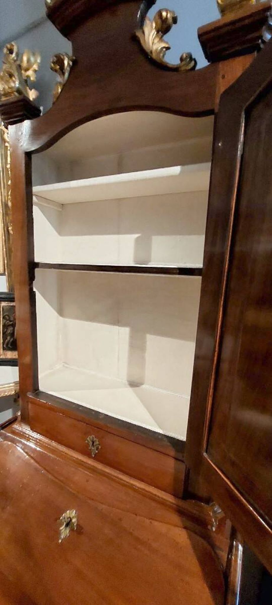 Small 18th century walnut trumeau L.72 CM