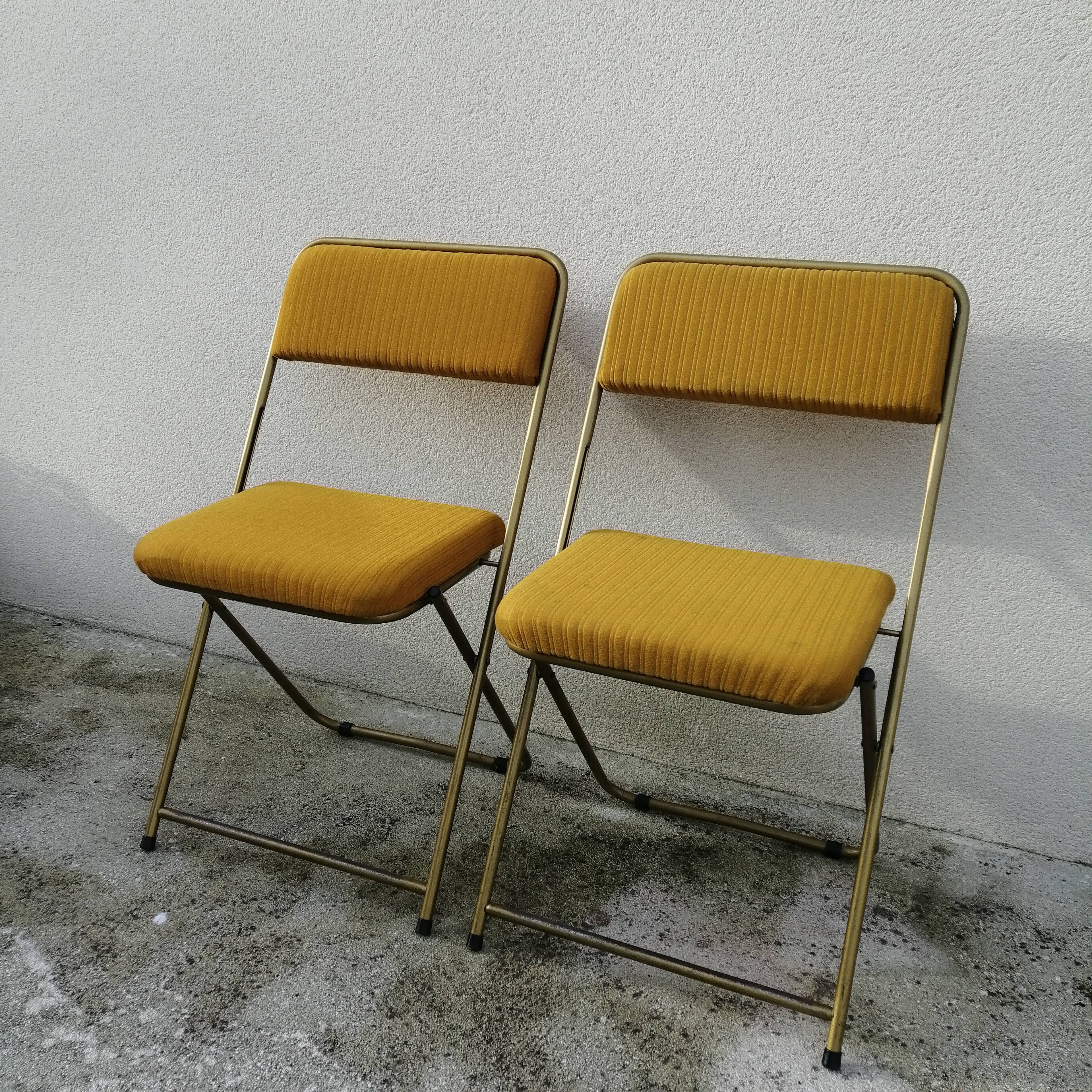 Pair of folding chairs "Lafuma"