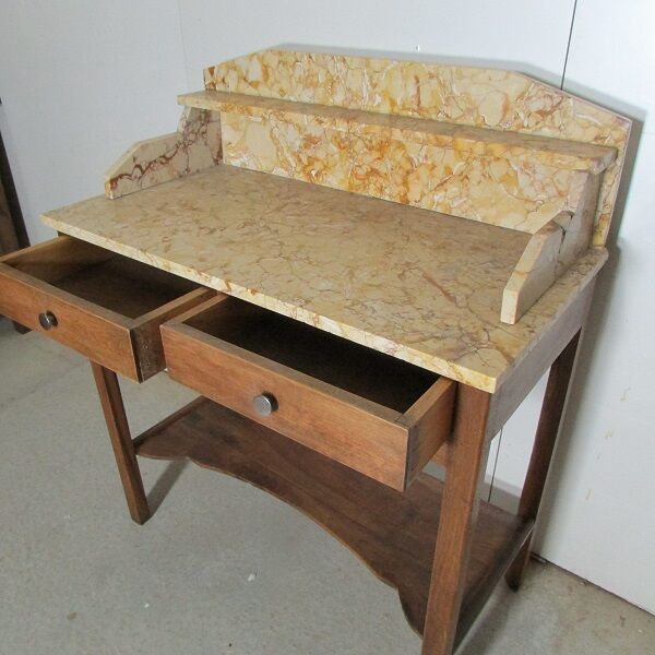 Old dressing table early 20th in walnut