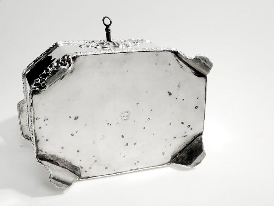 Plat à bonbons du 19ème siècle de Fraget, Varsovie, Pologne, 1850