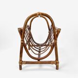 Dark bamboo magazine holders