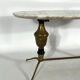 Vintage brass and marble coffee table. Italy 1950s