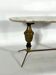 Vintage brass and marble coffee table. Italy 1950s