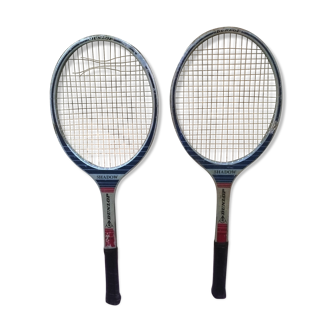 Pair of vintage tennis rackets