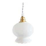 Vintage opaline portable lamp