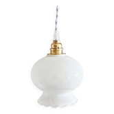 Vintage opaline portable lamp