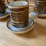 Tasses à café en grès émaillé
