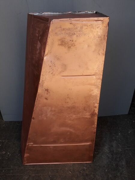 Column sheath harness in modernist copper ep 1950/60