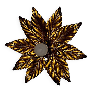Mid century Florentine gold-plated ceiling light by Hans Kögl, 1960s