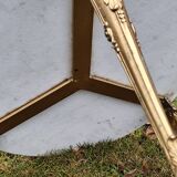 Red coffee table alabaster side table