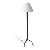Wrought iron tripod floor lamp 1960