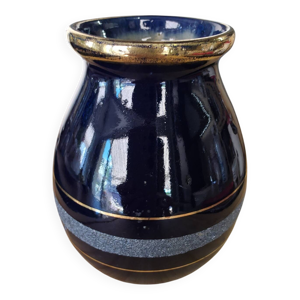 vase Art déco bleu cobalt