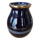 Small Art Deco Cobalt Blue Vase Gold Signed JEB Circa 30/50