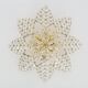 Antique 4-light star-shaped ceiling light in brass, glass pendants. 1980s
