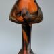 Lampe vintage champion verre de Murano orange