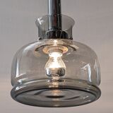 Smoked glass suspension from the 60s/70s by Limburg