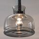 Suspension en verre fumé des années 60/70 par Limburg