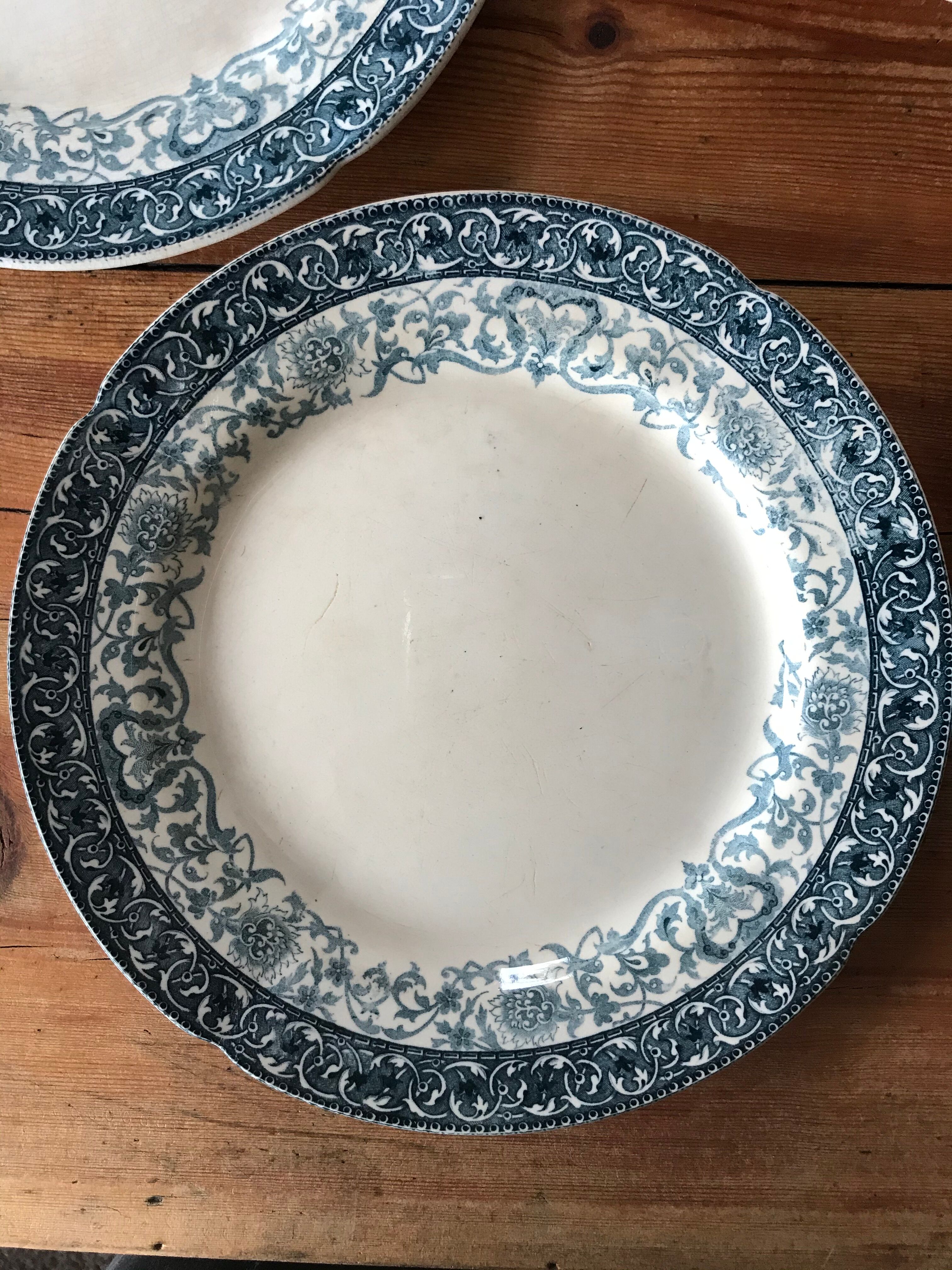 6 flat plates H Boulenger Choisy le Roi