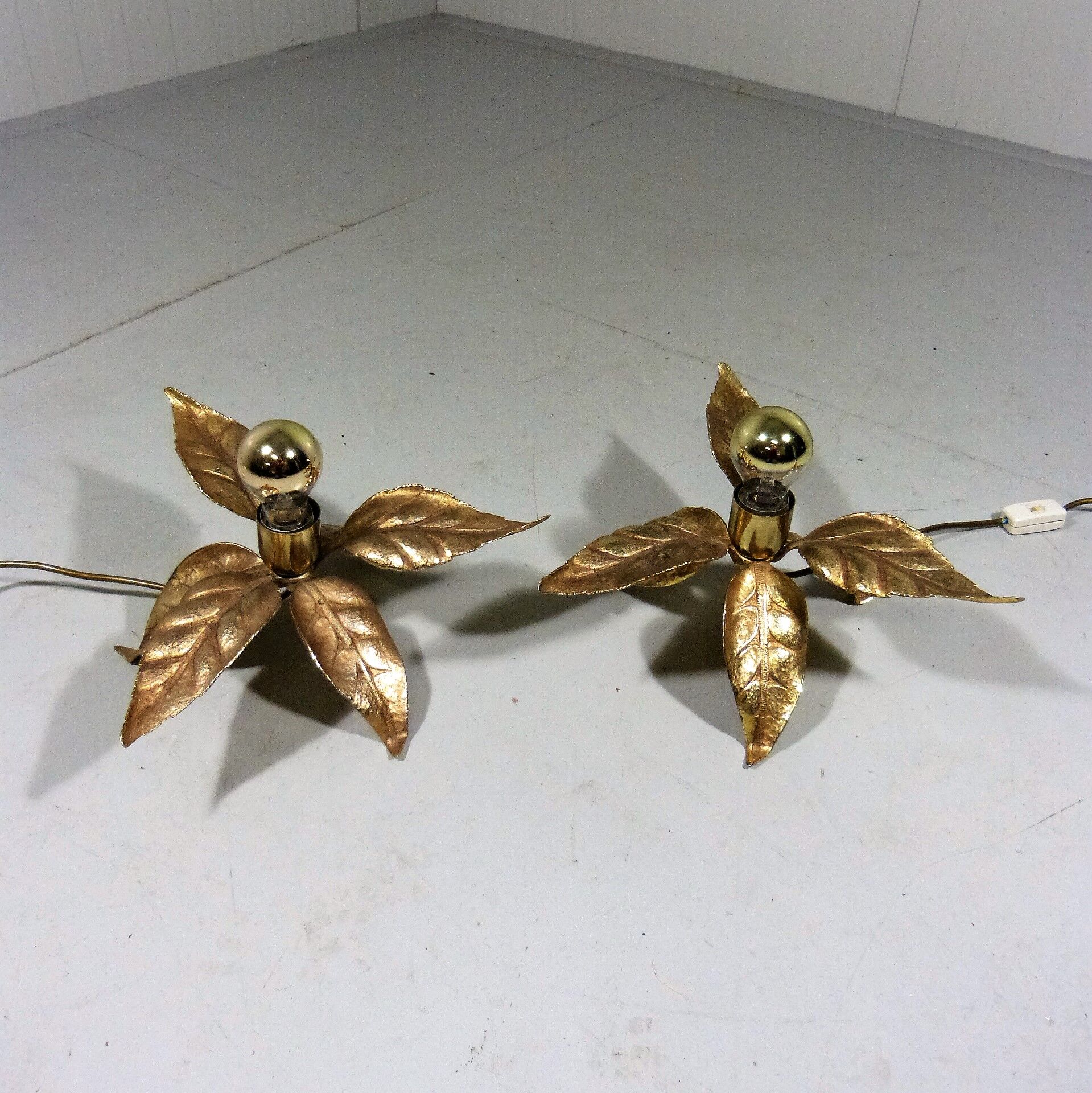 Pair of Willy Daro table lamps for Massive Belgium, 1960’s