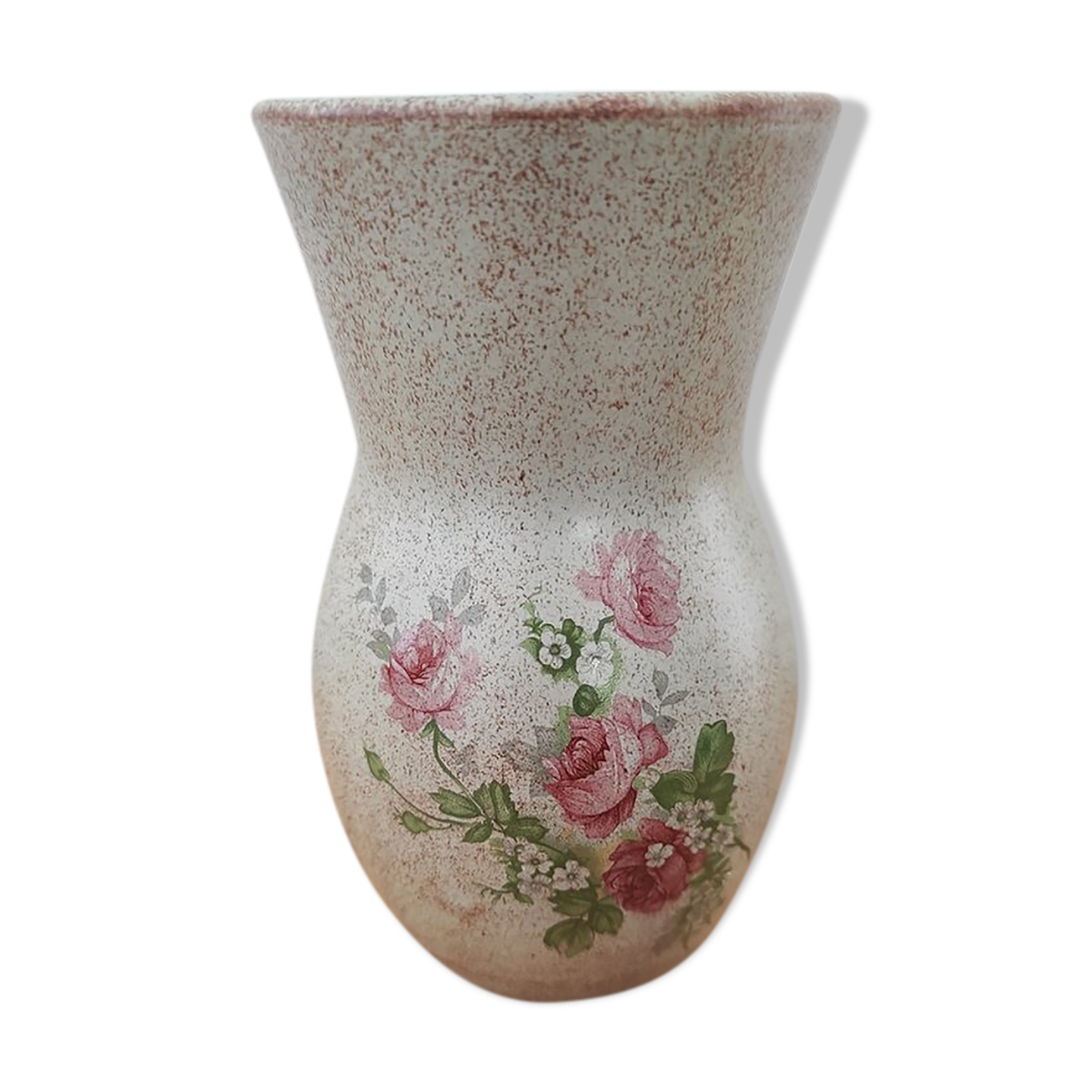 Vase rare fleuri vallauris
