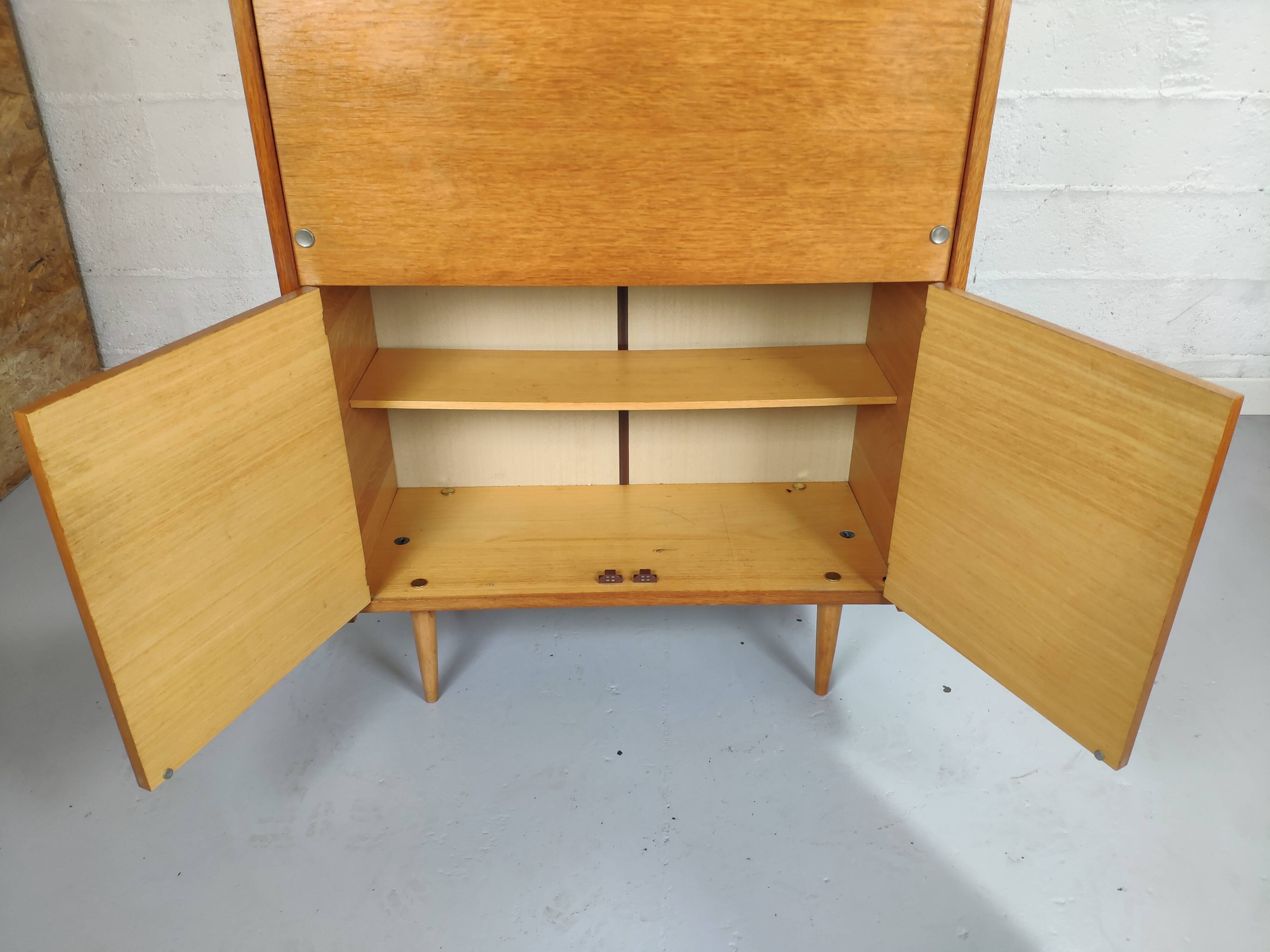 Vintage glass secretary