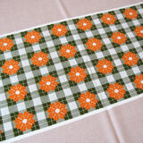 2 tablecloths & 10 napkins in beige dralon 1970