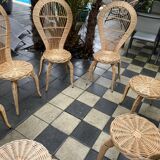 Vintage rattan garden furniture