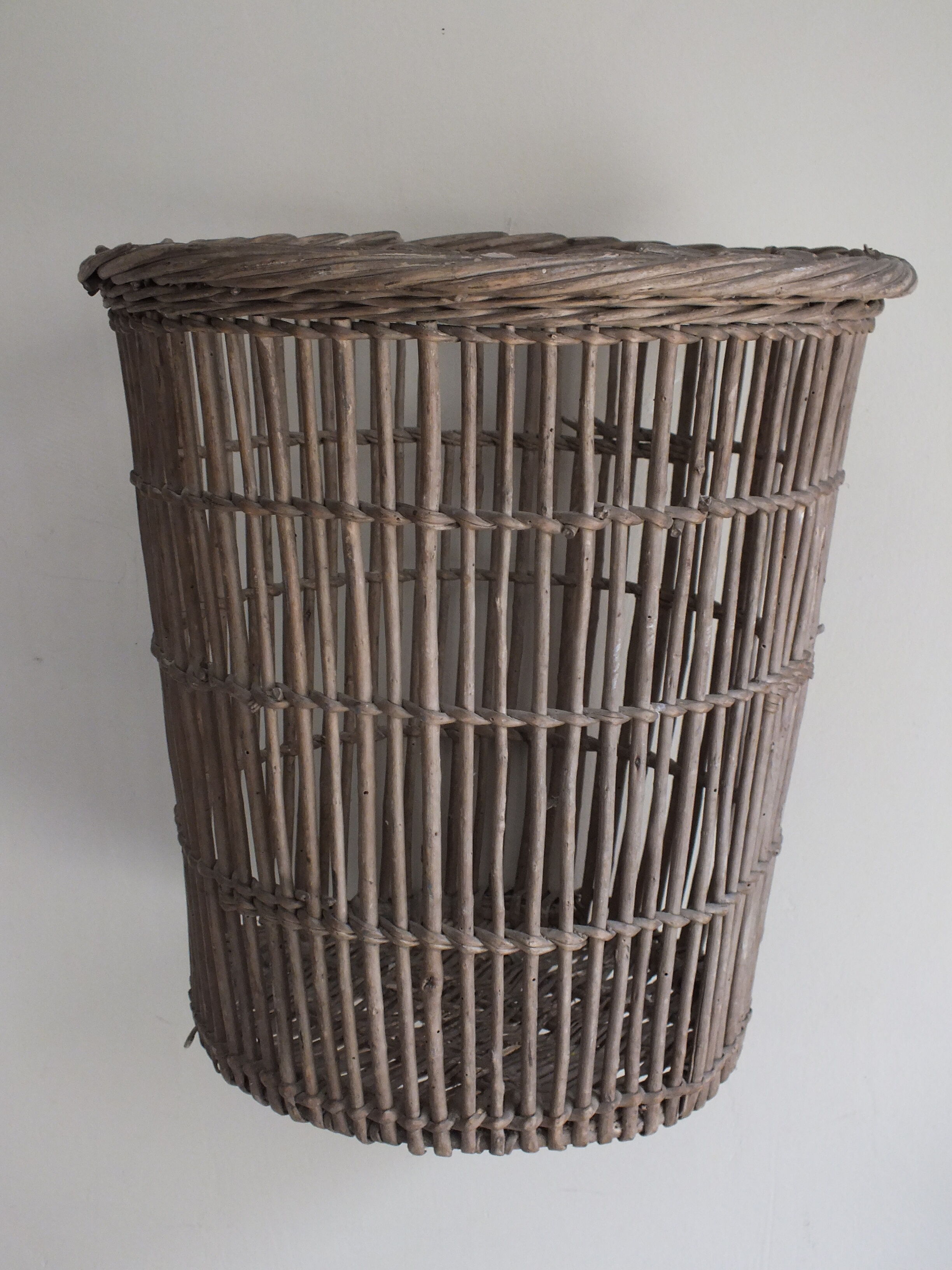 Corbeille à papier en osier