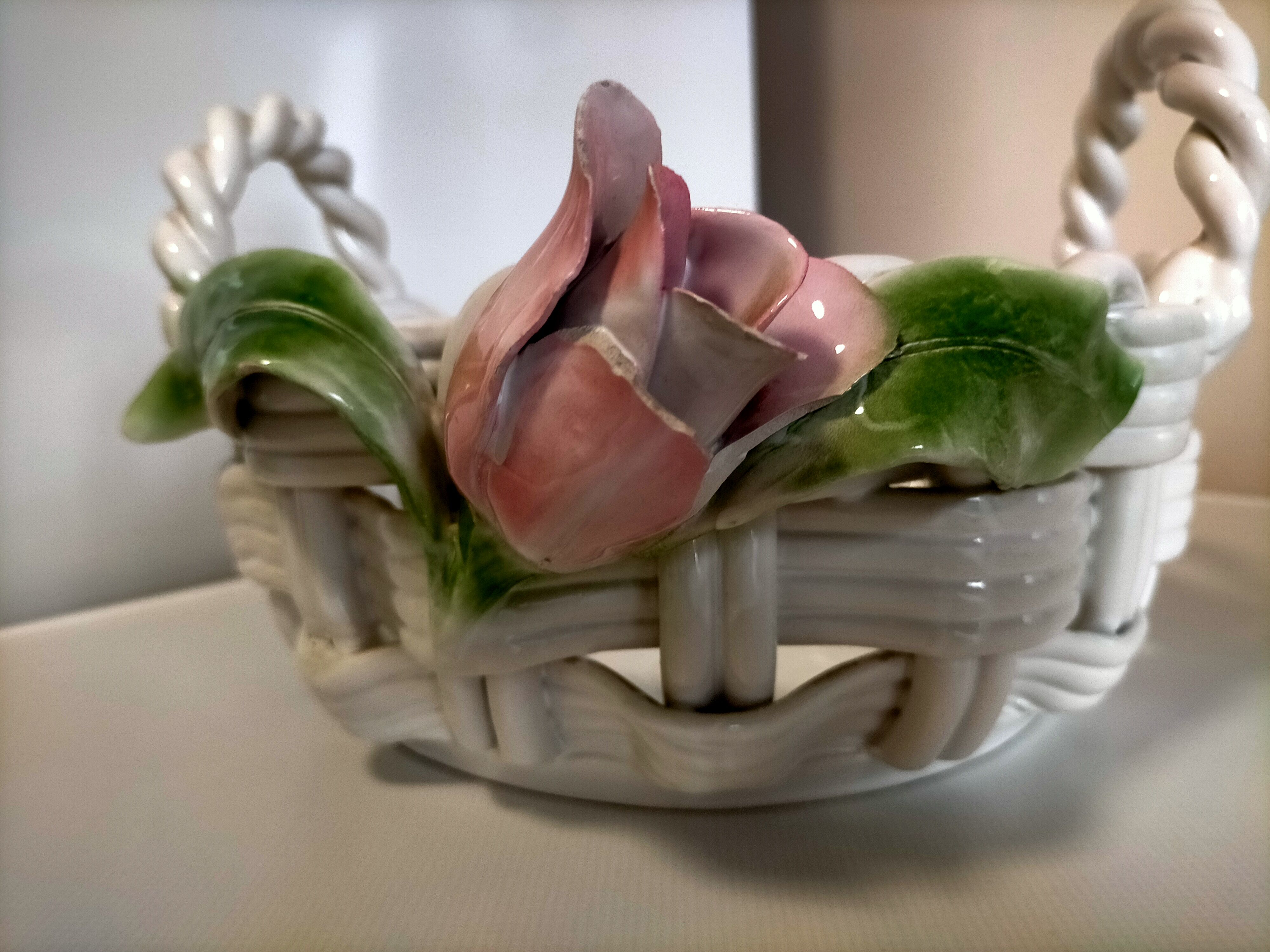 Braided ceramic dish