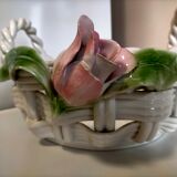 Braided ceramic dish