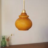 70s brown pendant light
