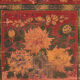 Antique chest painted vermilion red in pine wood – China, circa 1900