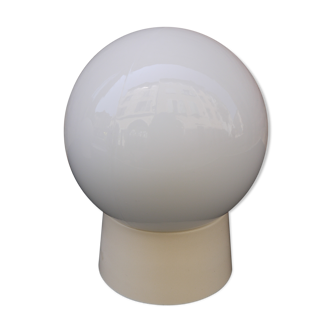 White glass wall lamp