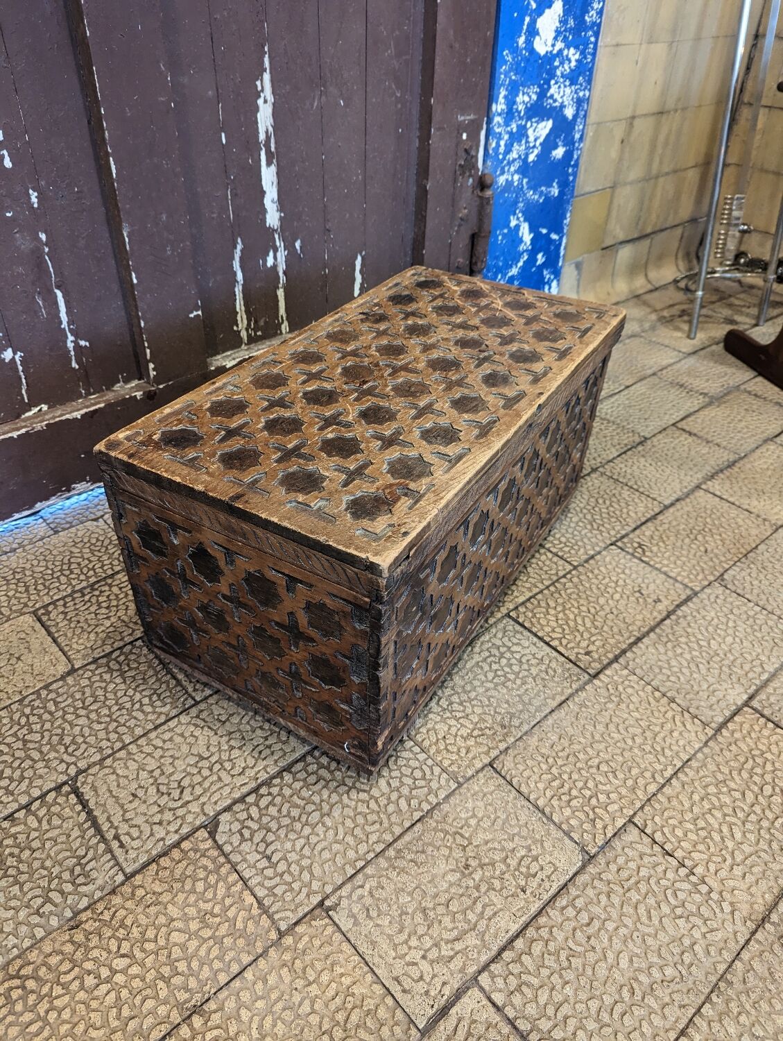 Antique wooden chest