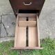 Meuble d'archives en bois, classeur 4 tiroirs 1950