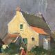 Oil on cardboard signed Pierre Albert Leroux
