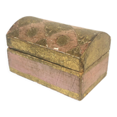 Florentine vintage box, pink and gold