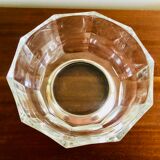 Italian salad bowl crystal silver 1970