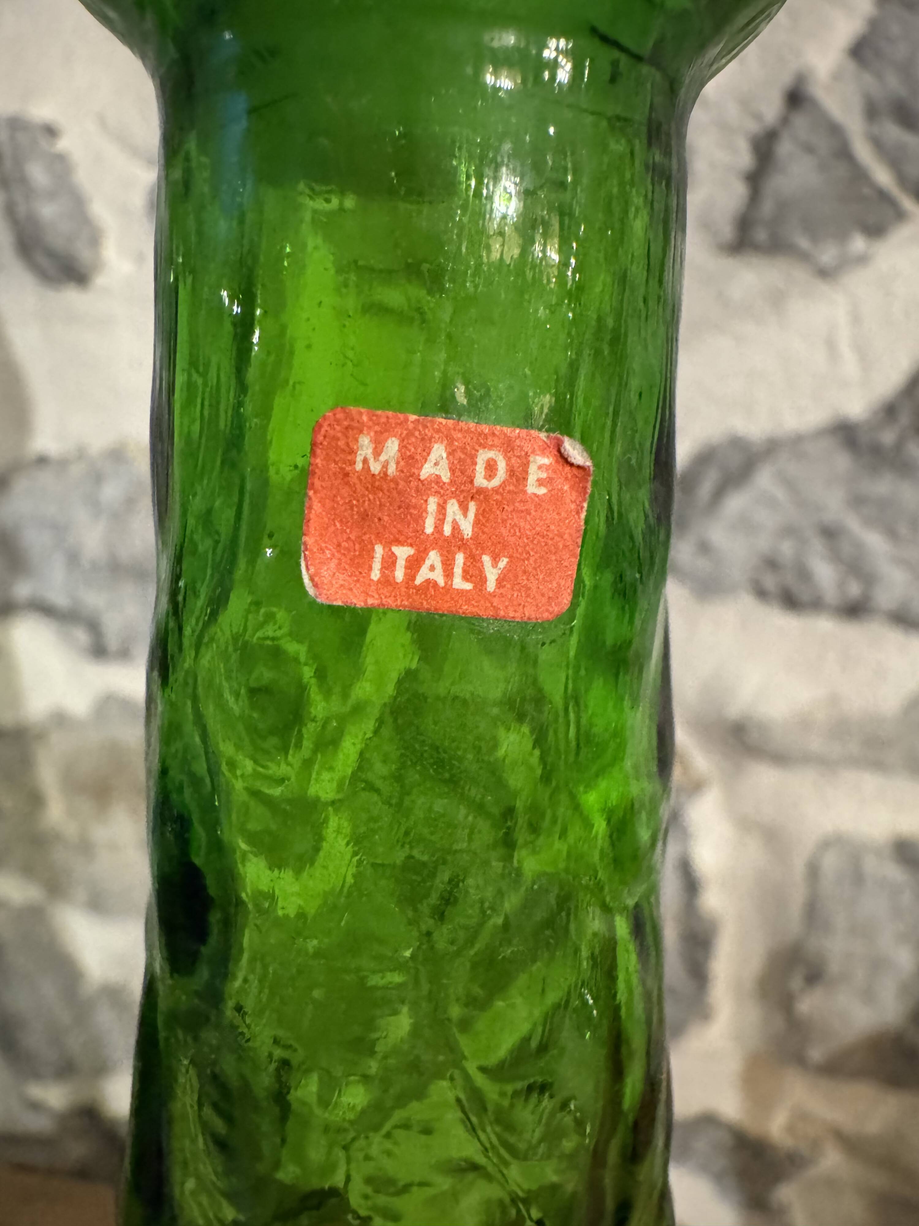 Antique decorative glass carafe