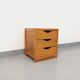 Vintage bedside cabinet or storage unit in solid wood from the 60s