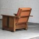 Reclining easy chair, Amsterdamse school, Dutch design, 1930s