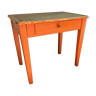 Children's desk made of orange base wood