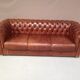 Chesterfield brown sofa 3-seater
