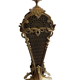 Fire screen fireplace fan bronze snake model